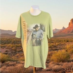 George Strait Love Is Everything Green - 2 Sided graphics T-shirt Size  XL